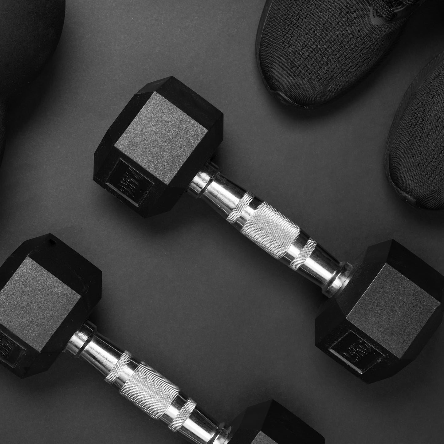 Equipped Gym - Weights Dumbbells Set With A Shaped 6 Tier Rack Stand. 5kg-25kg Pairs Cast Iron Gym Weights. Gym Equipment For Home And Commercial Use For Both Men And Women